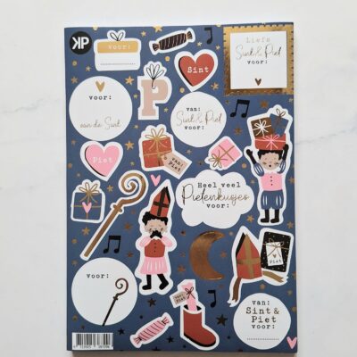Sinterklaas stickervel