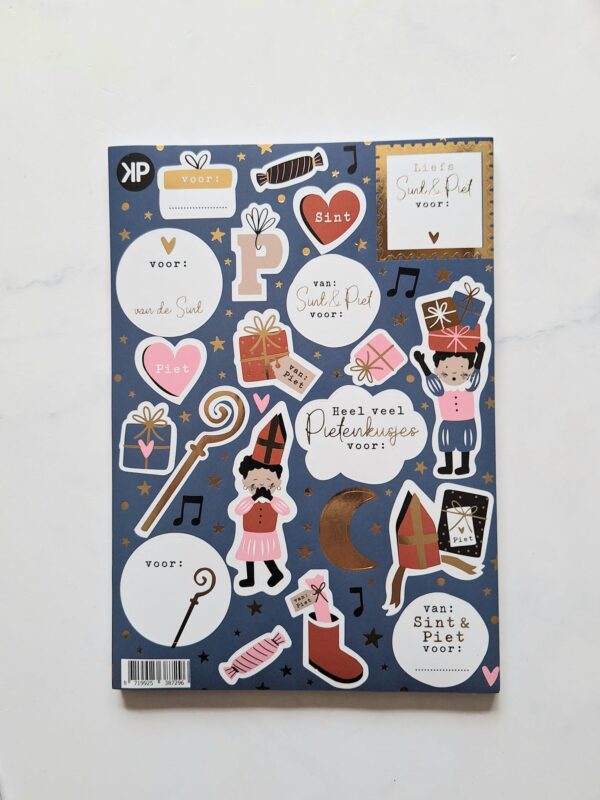 Sinterklaas stickervel