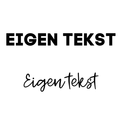 Sticker eigen tekst