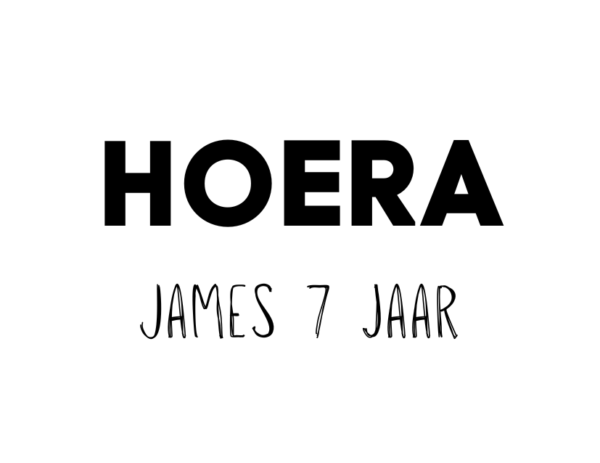 Traktatie met sticker en naam
