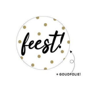 Sticker feest - 40 mm