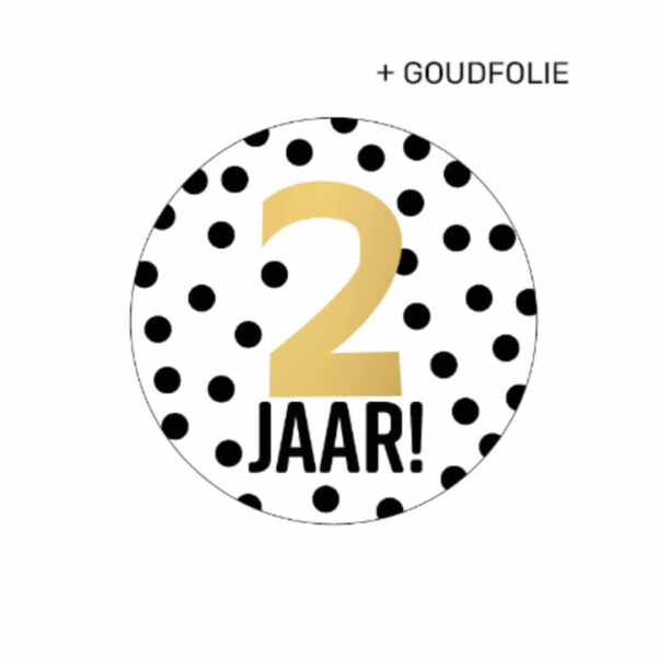 Sticker 2 jaar