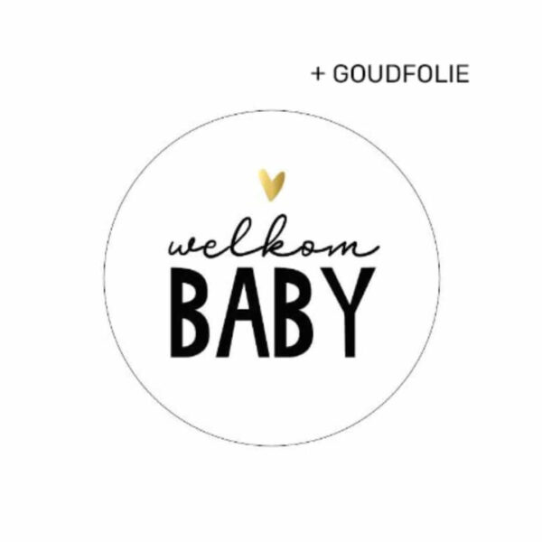 Sticker welkom baby