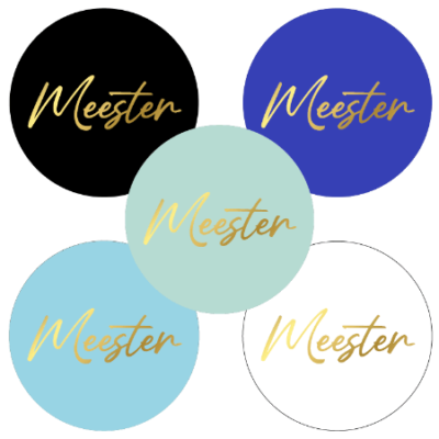 Sticker meester 5 assorti