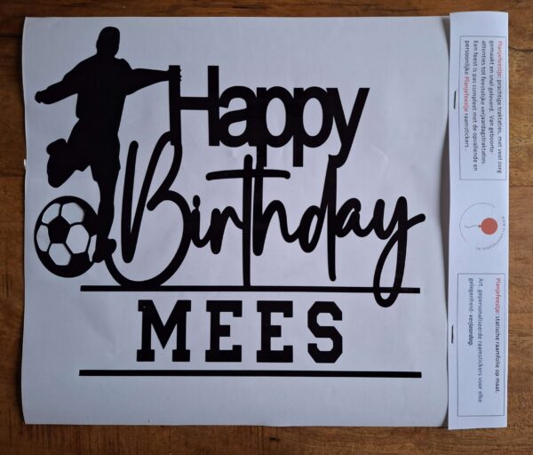 Raamsticker verjaardag | Happy birthday voetbal