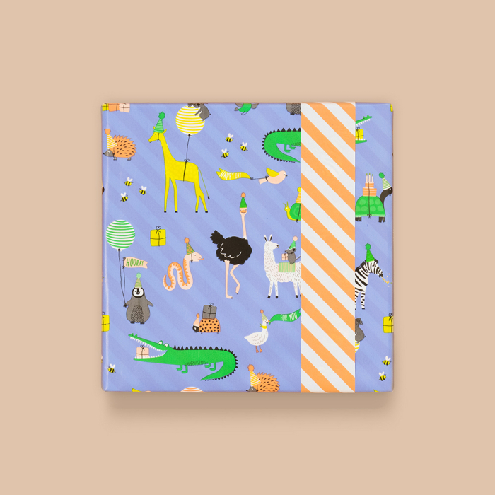 Feestbeesten cadeaupapier