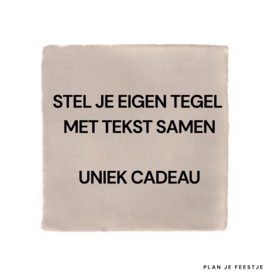 Maak jouw persoonlijke tegel