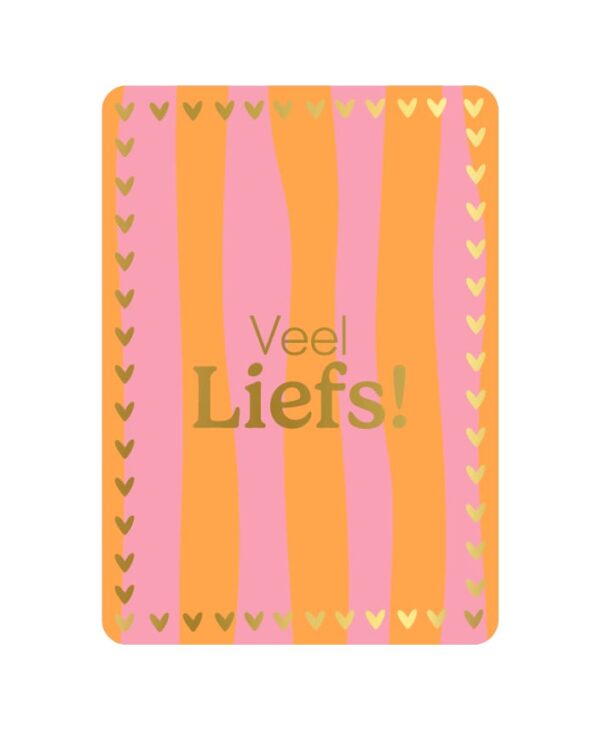 wenskaart veel liefs hart