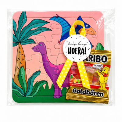 Traktatie Puzzel Dino | Kant en klare traktatie