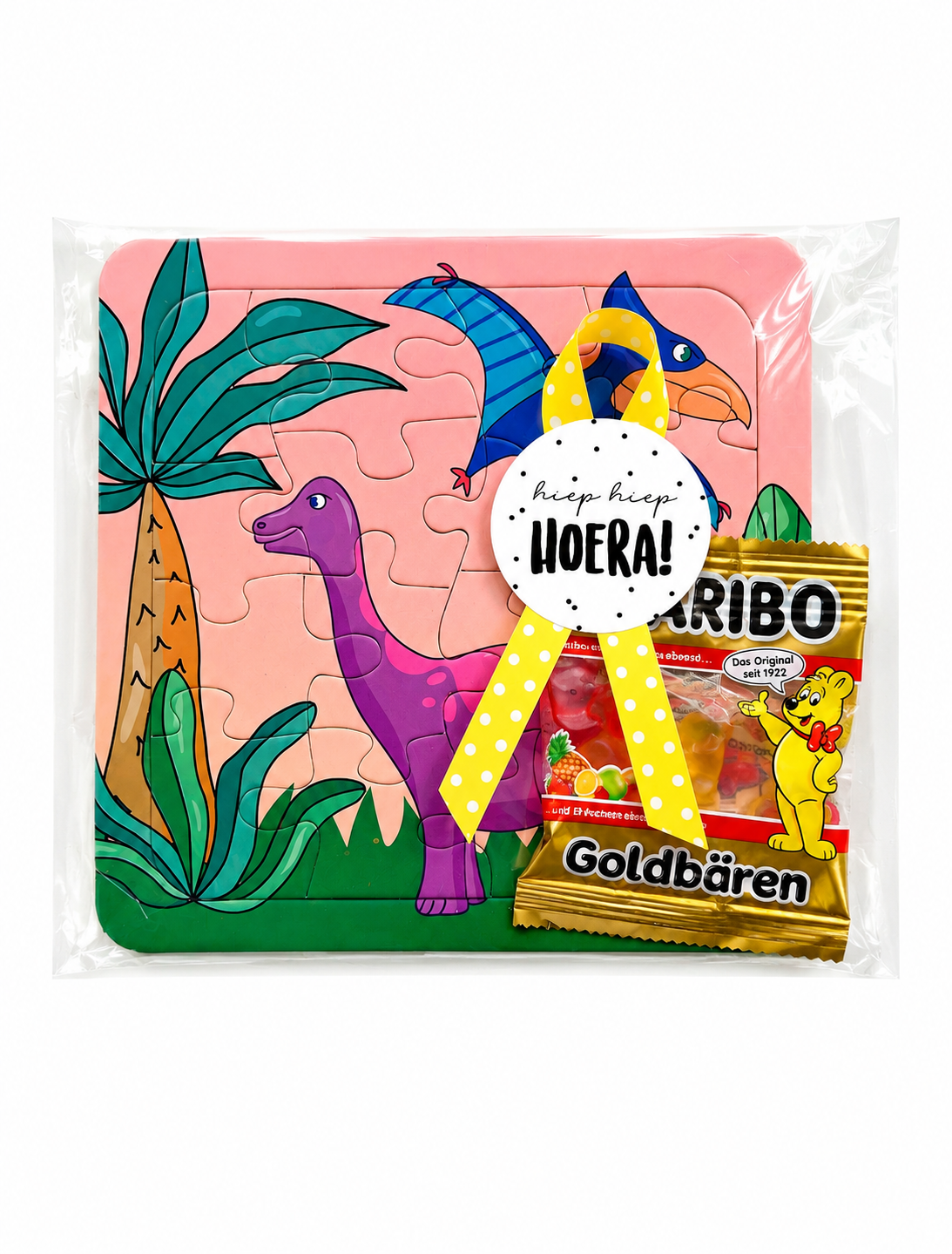 Traktatie Puzzel Dino | Kant en klare traktatie