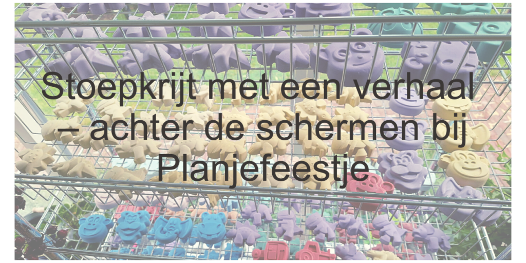 Stoepkrijt met een verhaal – achter de schermen bij Planjefeestje
