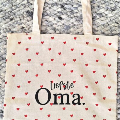 fairtrade tas hartjes bedrukt