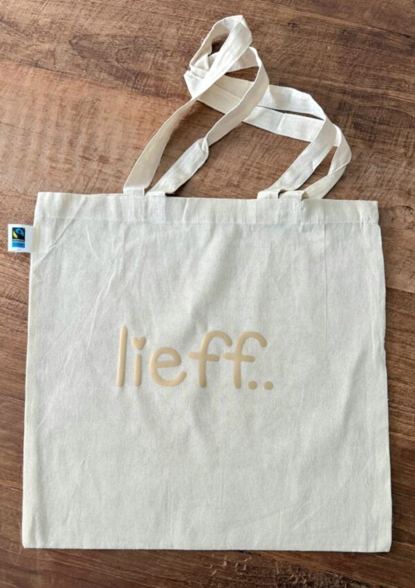 fairtrade tas bedrukt met eigen tekst