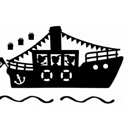 Raamsticker,aanvulling,Sinterklaas,PietenbootST6