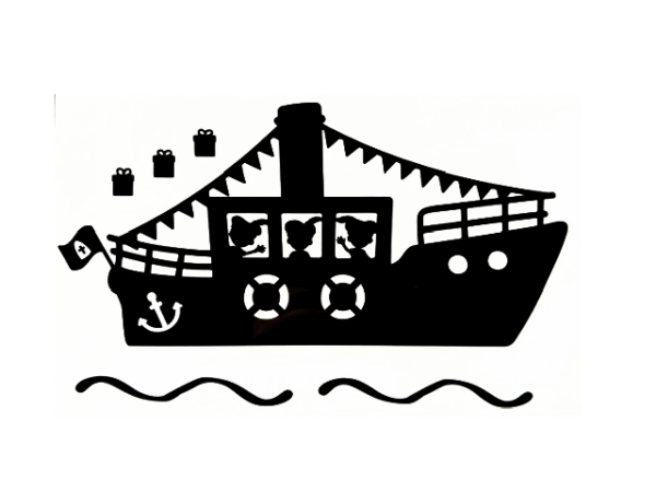 Raamsticker,aanvulling,Sinterklaas,PietenbootST6