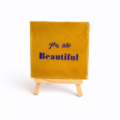 Tegeltje met tekst “you are beautiful” | Persoonlijk cadeautje